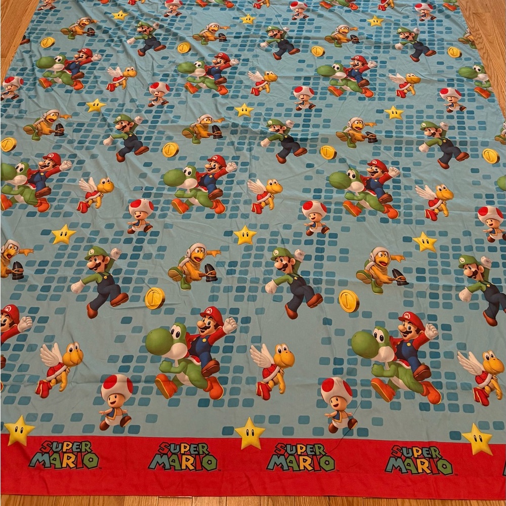 Nintendo super Mario Brothers microfiber twin flat sheet